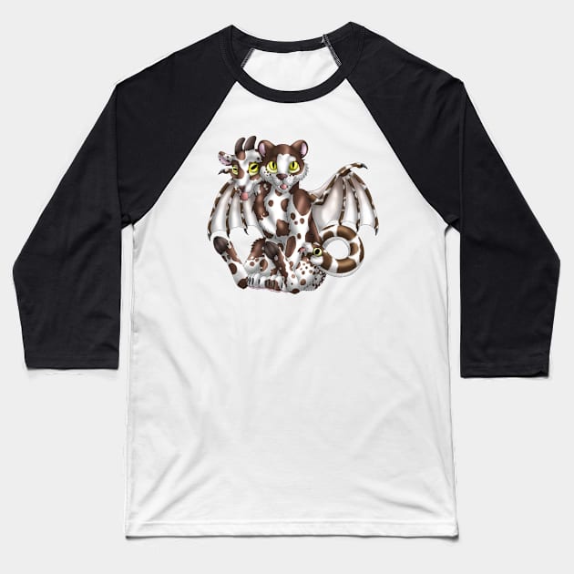 Chimera Cubs: Chocolate Bicolor Baseball T-Shirt by spyroid101